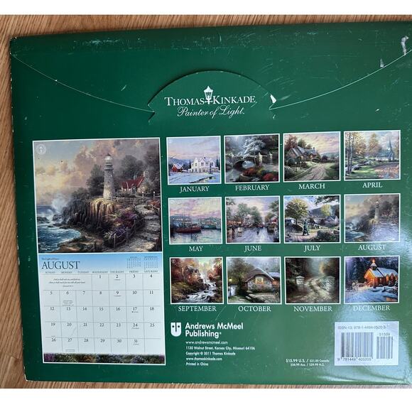 Thomas Kinkade (4) Calendars Special Collector's Edition 2010 2011 2012 2015 - Picture 10 of 11